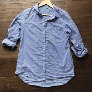 Striped button down tunic med